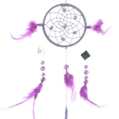 Attrape-R�ves Carillon, Pourpre et Cerise, Grand mod�le