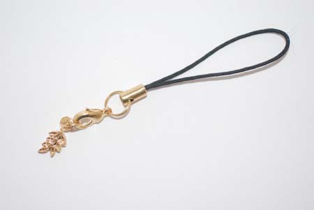 Pendentif  Branche d'acacia - Or vif