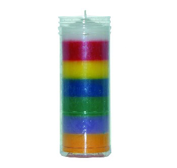 Bougie 7 couleurs