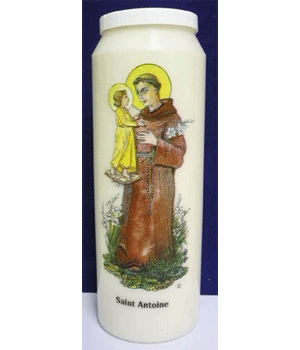 Bougies de Neuvaine Saint Antoine + PRIERE