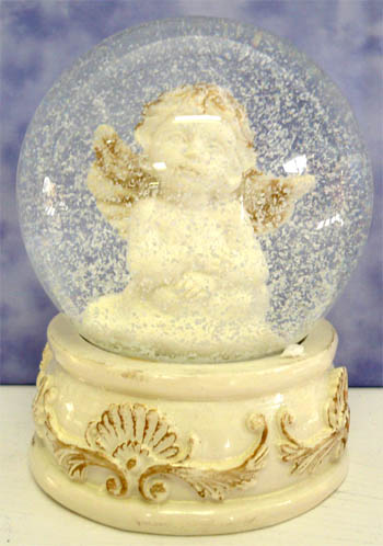 Boule de neige 10 cm - ange