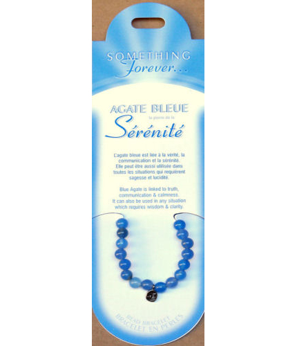 Bracelet  en Agate bleue - S�r�nit�
