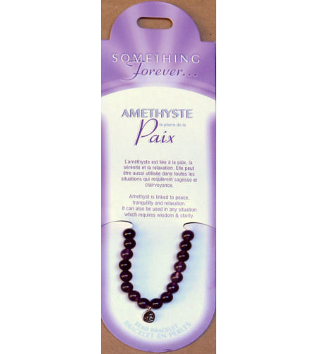 Bracelet en Am�thyste - Paix