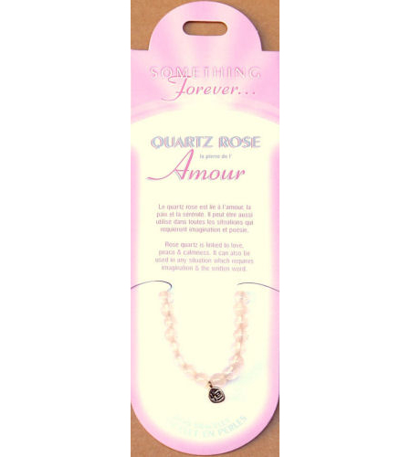 Bracelet en Quartz rose - Amour
