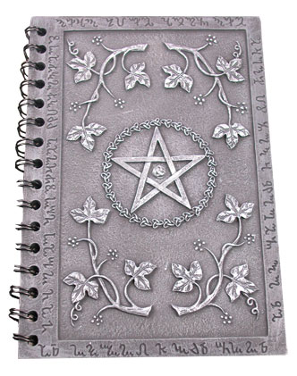 Cahier pentacle gris