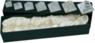 Coffret 7 pyramides - cristal de roche