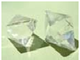 Octaèdre en cristal de roche - dimension 4cm