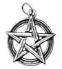 Pentagramme ""Cercle magique"" argent�