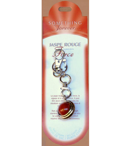 Porte clefs en Jaspe Rouge - Force
