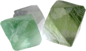 Fluorine octaèdre15 - Lot de 2 pierres